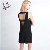 Oversized Sexy Open Back Hollow Out Sleeveless Summer Casual Dress - Bonny YZOZO Boutique Store