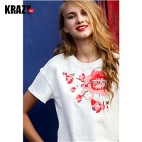 Embroidery Floral Delicate Casual T-shirt - Bonny YZOZO Boutique Store