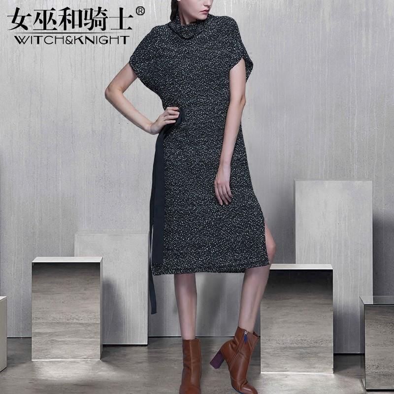 My Stuff, Vogue Attractive Slimming High Waisted Wool Dress - Bonny YZOZO Boutique Store