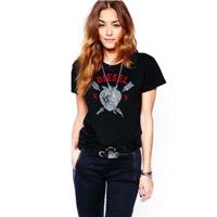 Must-have Street Style Oversized Vogue Printed Scoop Neck Summer Edgy T-shirt - Bonny YZOZO Boutique