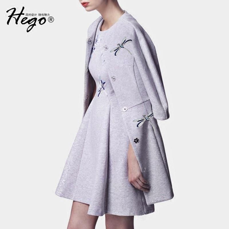 My Stuff, Vintage Attractive Embroidery Rhinestone Embellished Slimming Wool It Girl Spring Overcoat