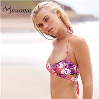 No rims small chested women thin bra floral print gathered sexiest collecting milk-adjustment withou
