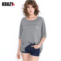 Batwing Sleeves Rivet Lyocell Delicate Casual T-shirt - Bonny YZOZO Boutique Store