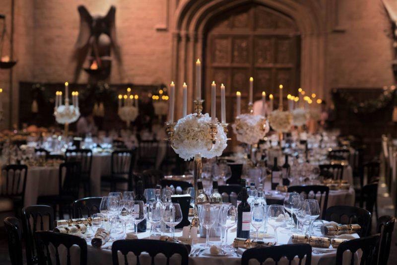 Venue Decor, Private event held in the Great Hall at Warner Brother's Studio Tours in London